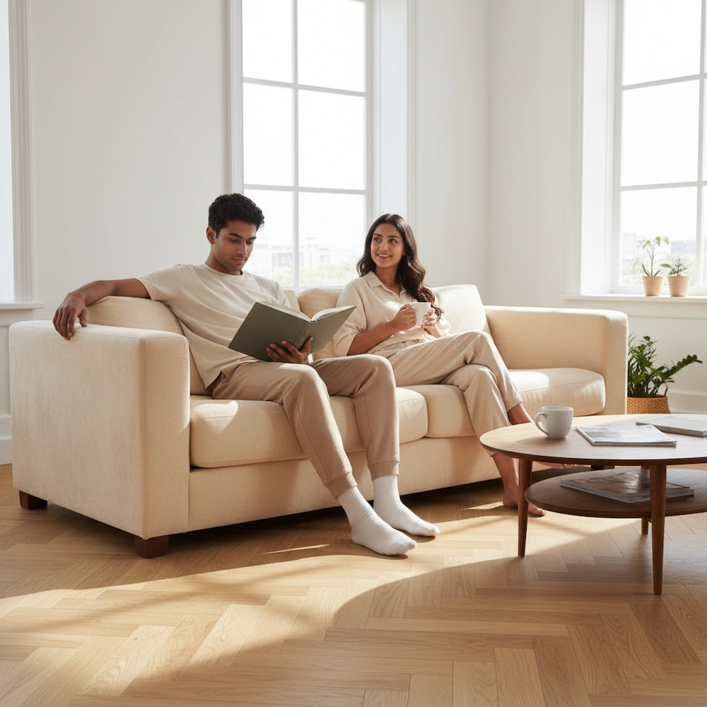 Lusso Venice Luxe Natural Oak Brushed & Oiled 20/6 mm Herringbone Engineered Wood Flooring