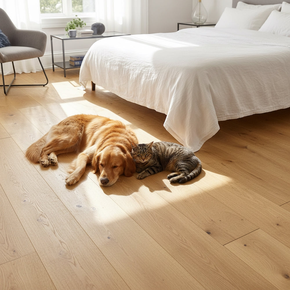 Lusso Venice Natural Brushed & Oiled Engineered Oak 240mm