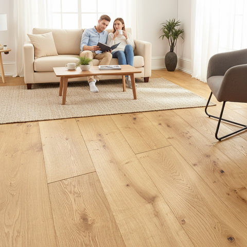Lusso Venice Natural Brushed & Oiled Engineered Oak 240mm