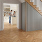 Lusso Flooring Verona Natural Brushed and Lacquered Rustic Herringbone Solid Oak