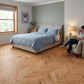 Lusso Flooring Verona Natural Brushed and Lacquered Rustic Herringbone Solid Oak