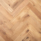 Lusso Verona Natural Smooth Lacquered Rustic Herringbone Solid Oak Flooring