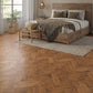 Lusso Verona Smoked Golden Smooth Oiled Rustic Herringbone Solid Oak Flooring