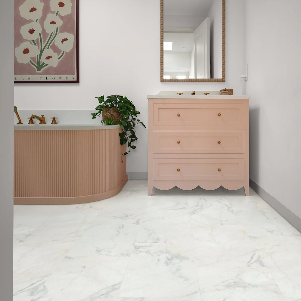 Palio Essenza Bellagio Marble Tile PVT701 LVT Flooring