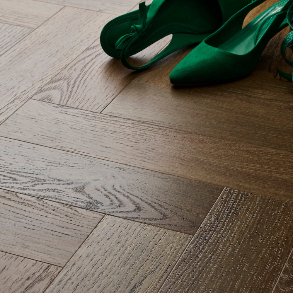 Textures Aged Oak Herringbone TH15 LVT Flooring