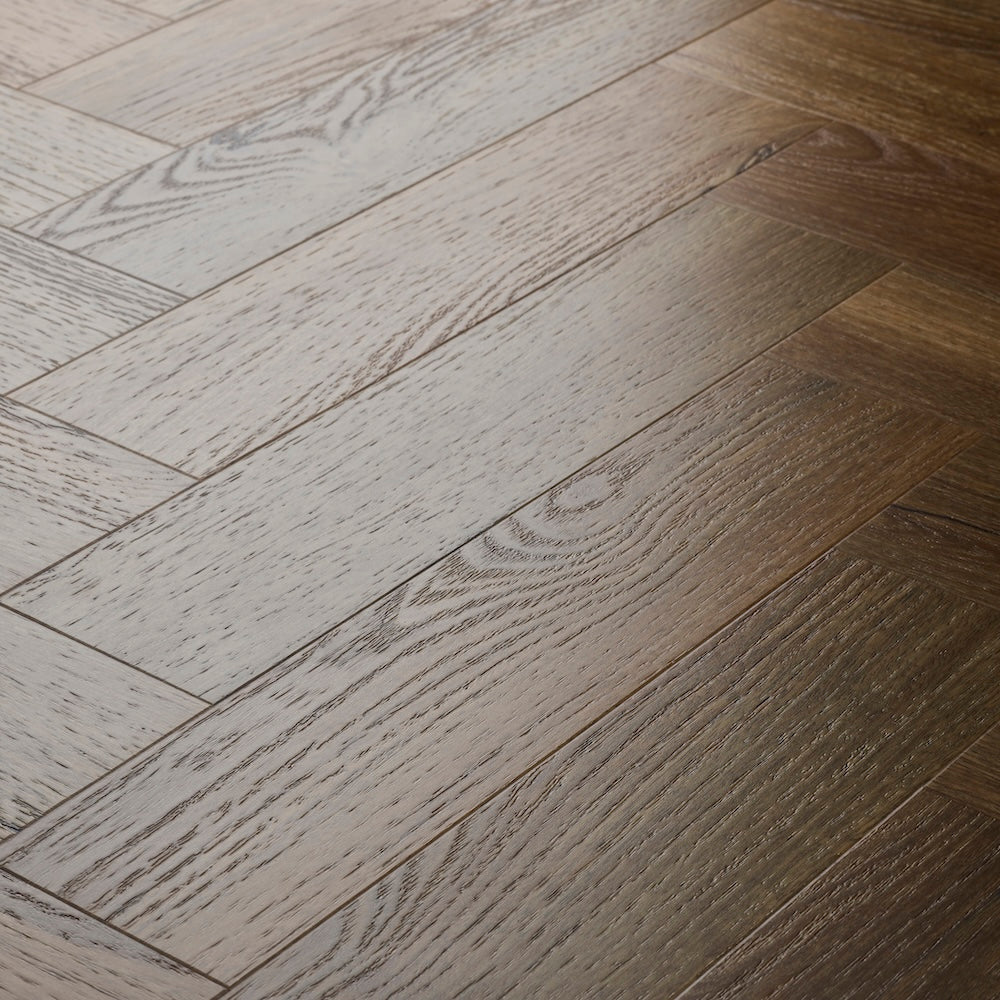 Textures Aged Oak Herringbone TH15 LVT Flooring - (SAMPLE)