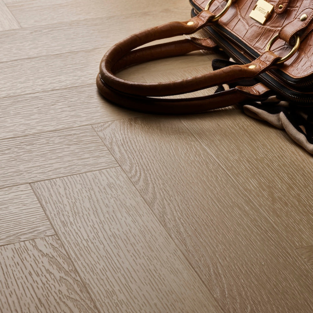 Textures Blonde Oak Herringbone TH09 LVT Flooring - (SAMPLE)