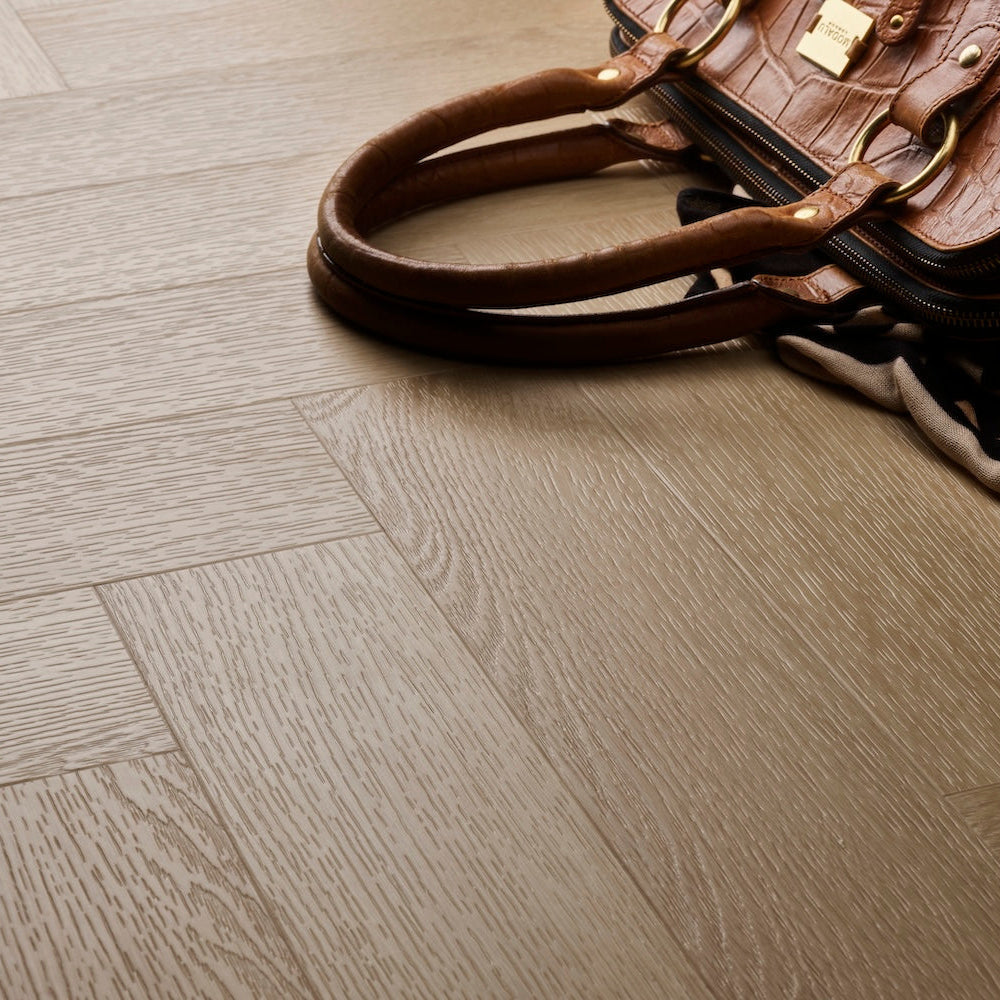 Textures Blonde Oak Herringbone TH09 LVT Flooring - (SAMPLE)