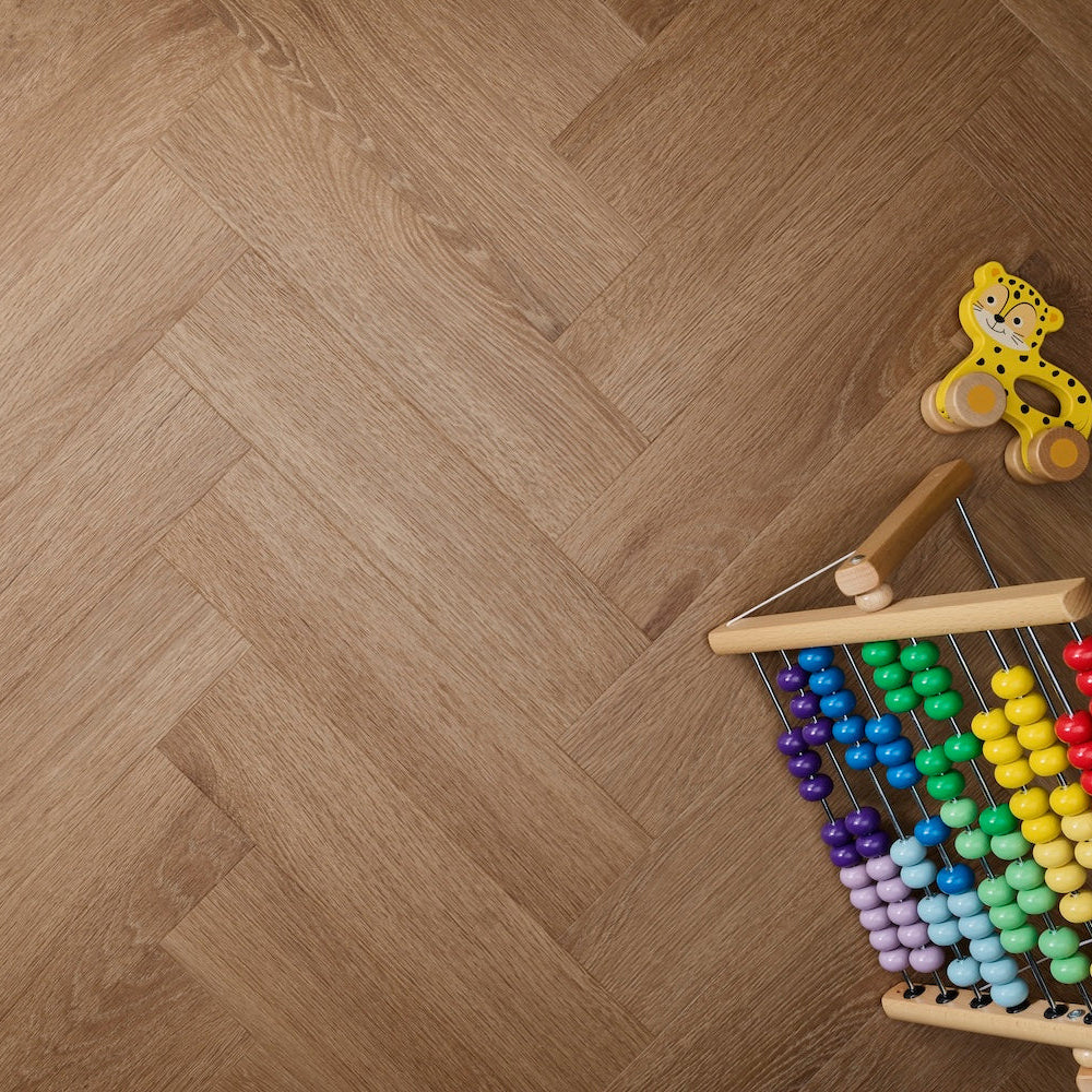 Textures Cottage Oak Herringbone TH14 LVT Flooring - (SAMPLE)
