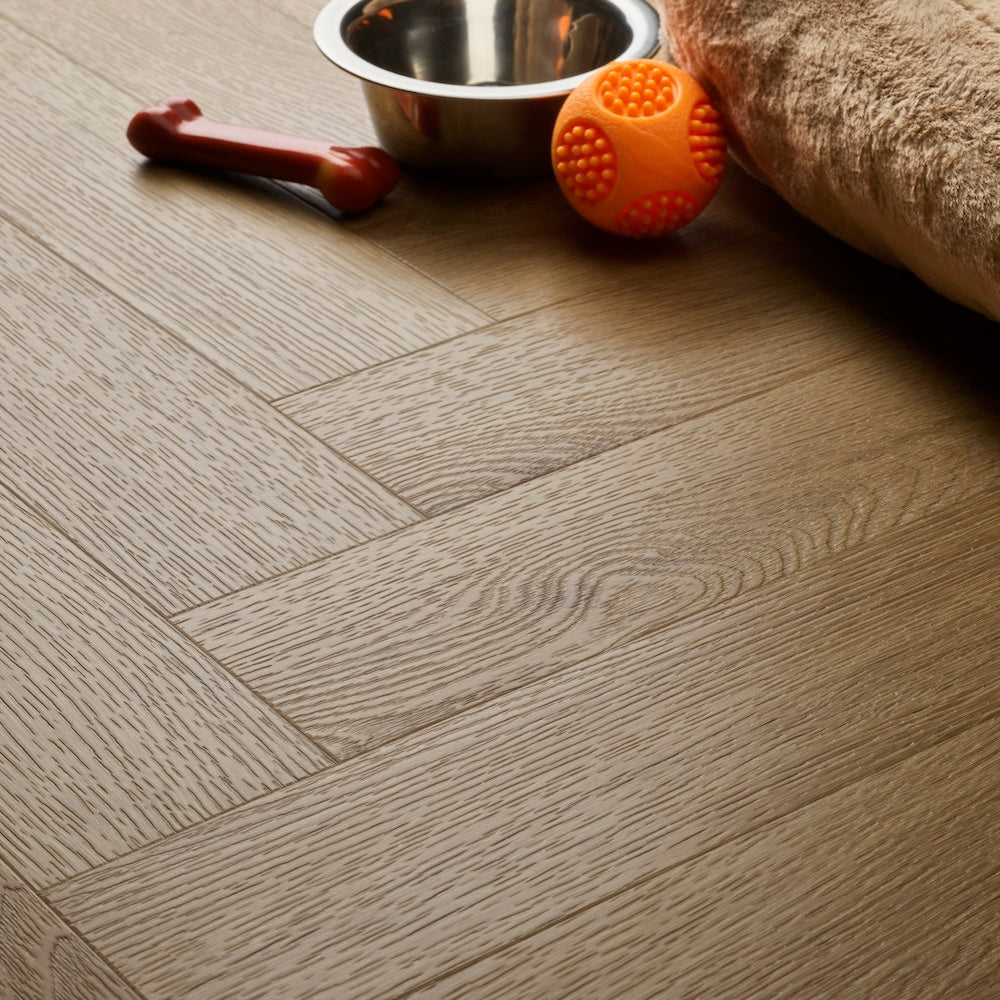 Textures Country Oak Herringbone TH12 LVT Flooring - (SAMPLE)
