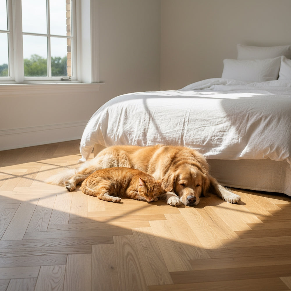 Textures Honey Oak Herringbone TH07 LVT Flooring