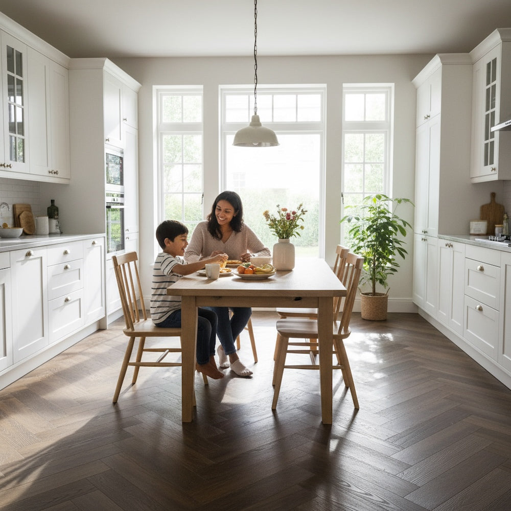 Textures Tudor Oak Herringbone TH03 LVT Flooring