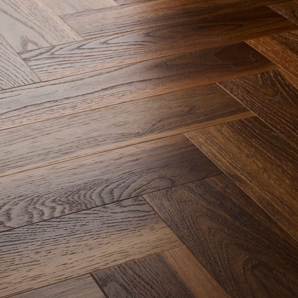 Textures Warm Walnut Herringbone TH16 LVT Flooring