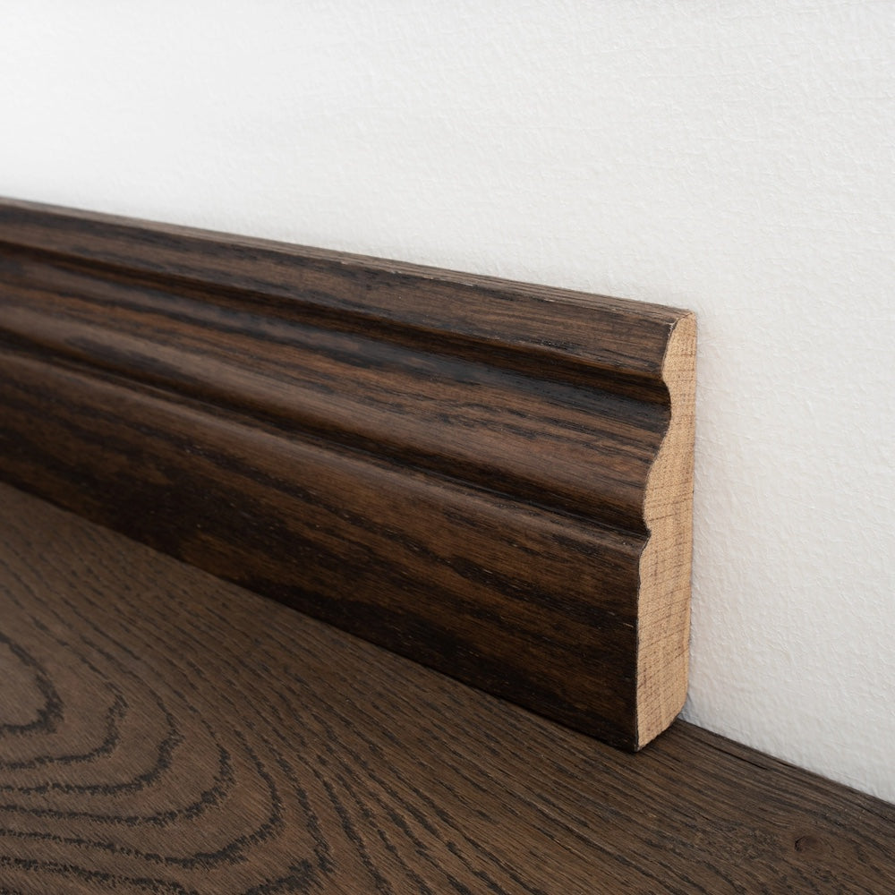 Chocolate Solid Oak Skirting Board 95 x 20mm - SS6