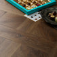 Elements Inspirations Basket Weave LVT flooring in Espresso