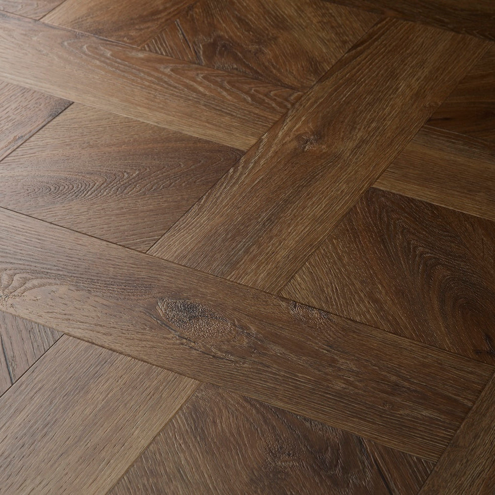 Elements Inspirations Basket Weave LVT flooring in Espresso
