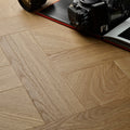 Basket Weave LVT Flooring Elements Inspirations Golden Oak