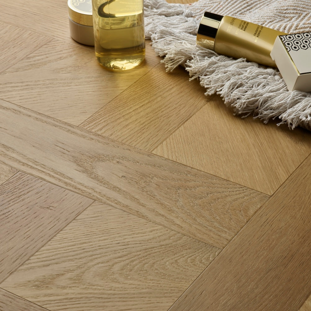 Basket Weave LVT Flooring Elements Inspirations Natural Oak - (SAMPLE)