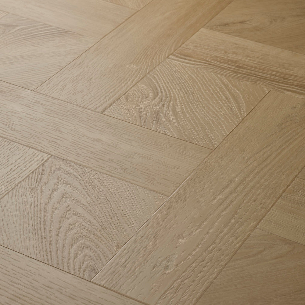 Elements Inspirations Basket Weave LVT flooring in Sandy Oak