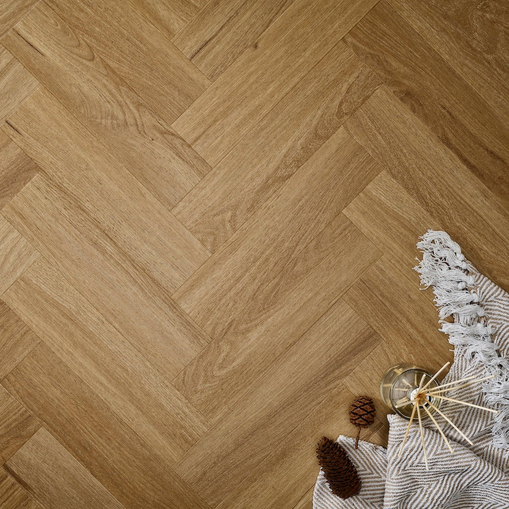 Elements Inspirations Herringbone Golden Oak EIH12 Glue Down LVT Vinyl