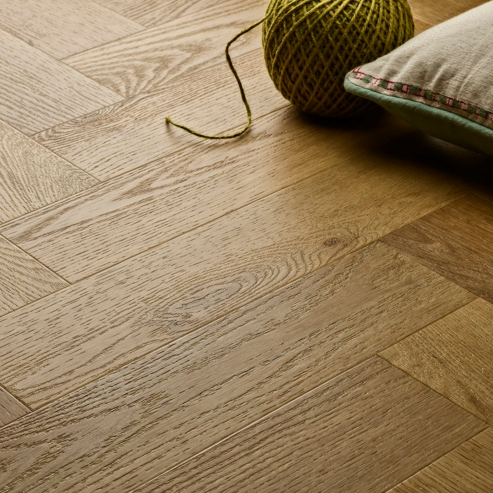 Elements Inspirations Herringbone Natural Oak EIH05 Glue Down LVT Vinyl Flooring - (SAMPLE)