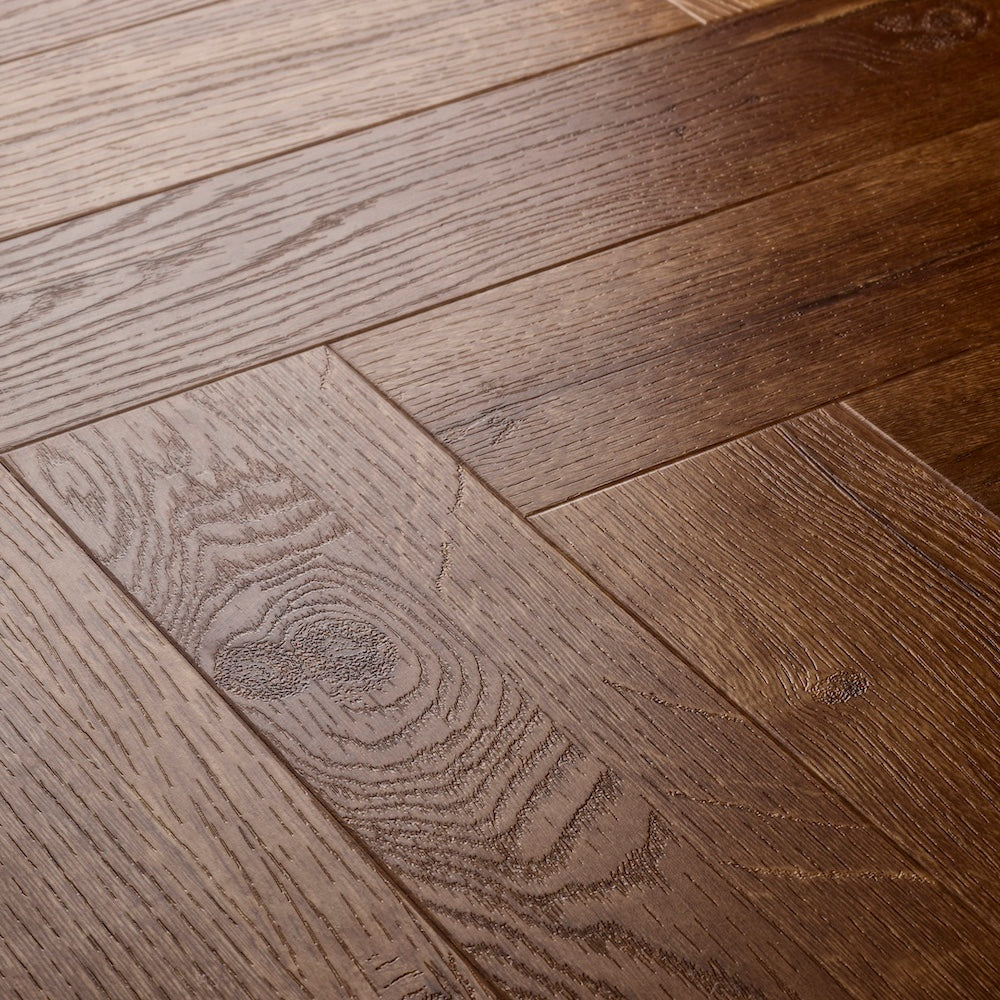 Elements Inspirations Herringbone Royal Oak EIH08 Glue Down LVT Vinyl Flooring