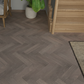 Lusso Uniqo Herringbone Smoked Grey Whitewashed Engineered Oak