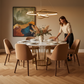 Lusso Uniqo Herringbone Natural Brushed & Lacquered Engineered Oak - Dining Room