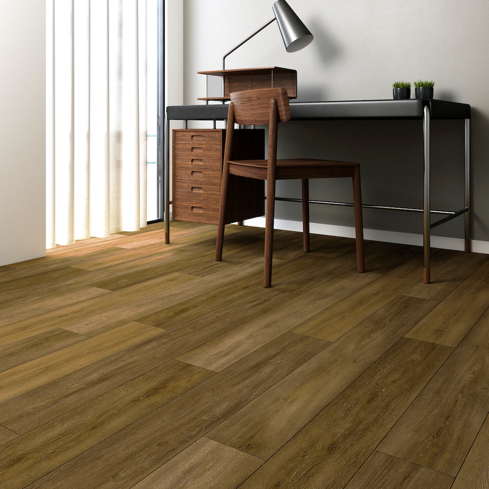 Lusso Bari Classic Oak Plank Glue Down LVT Vinyl Flooring - (SAMPLE)