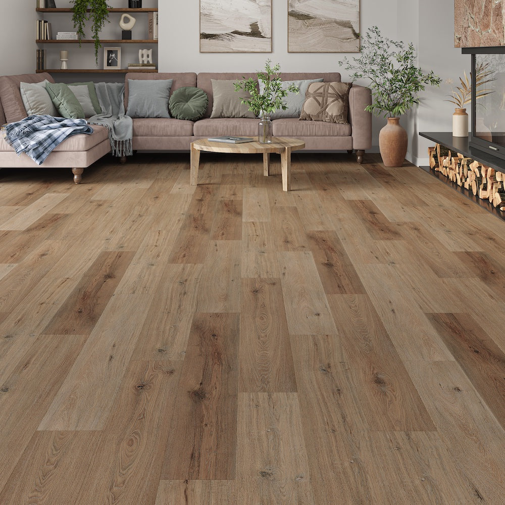 Brescia Cove Oak SPC Click Vinyl Flooring - (SAMPLE)