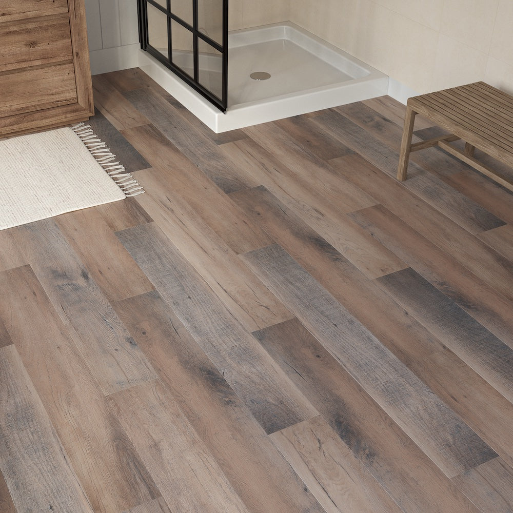 Brescia Pebble Oak SPC Click Vinyl Flooring - (SAMPLE)