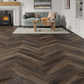 Lusso Brescia Riverside Oak Herringbone SPC Click Vinyl Flooring