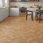 Lusso Capri Ashwood Oak Herringbone Engineered Wood Flooring