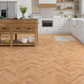 Lusso Capri Moorland Oak Herringbone Engineered Wood Flooring - (SAMPLE)