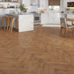 Lusso Capri Trailside Oak Herringbone Engineered Wood Flooring - (SAMPLE)
