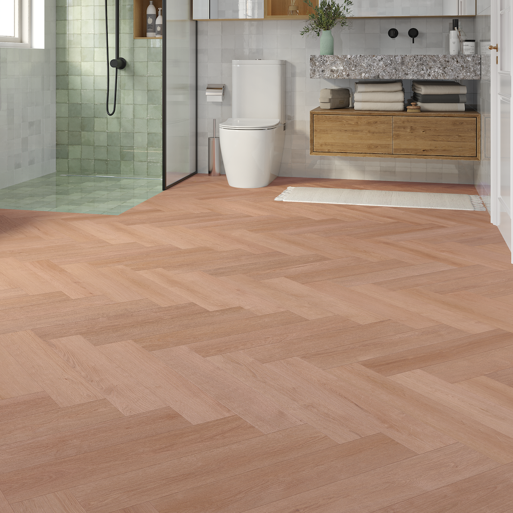 Lusso Ercolano Wildscape Oak Herringbone SPC Click Vinyl Flooring