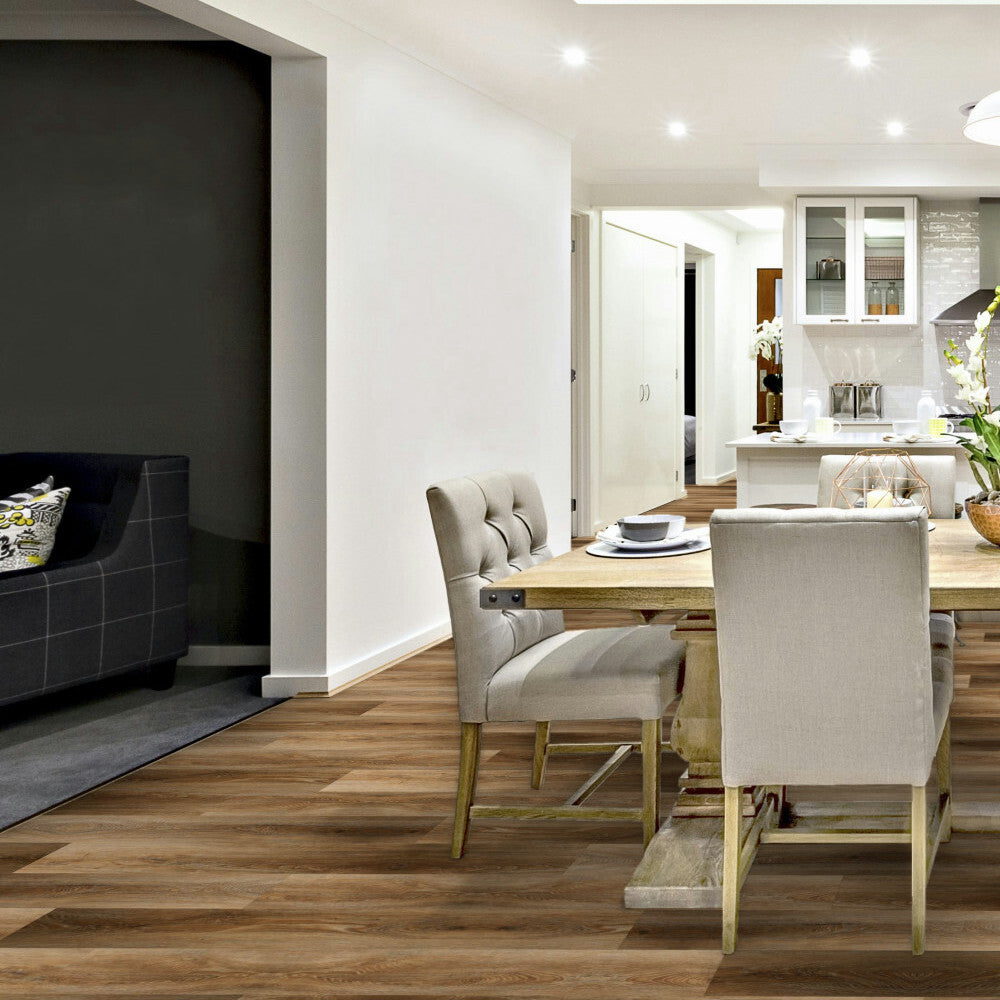Lusso Ferrara Cottage Oak Plank Glue Down LVT Vinyl Flooring - (SAMPLE)