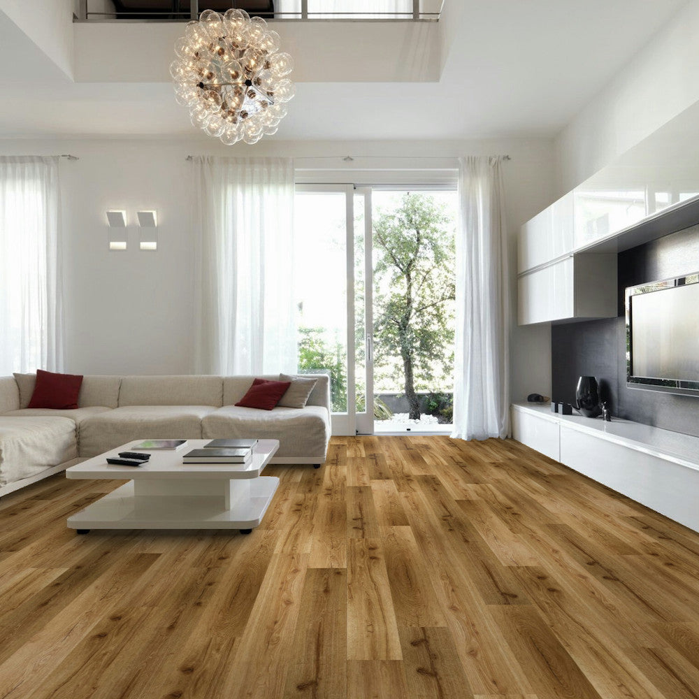 Lusso Ferrara Rural Oak Plank Glue Down LVT Vinyl Flooring