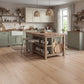 LVT flooring in Ivory Brush — 228.6mm wide, 2.5mm thick