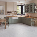 Lusso Flooring Courtyard LVT Tile — Calacatta White