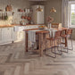 LVT Herringbone flooring in Driftwood — 76.2mm wide, 2.5mm thick