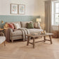 LVT Herringbone flooring in Warm Sand — 76.2mm wide, 2.5mm thick