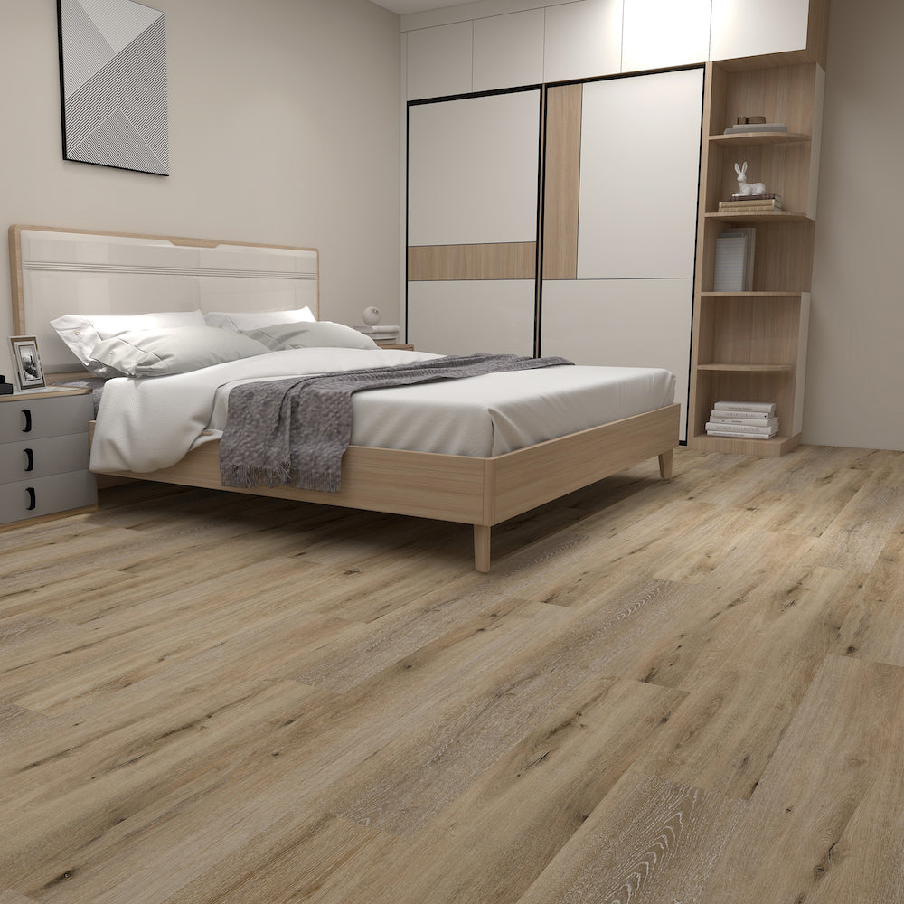 Lusso Matera Plank Latte Oak Click Luxury Vinyl Flooring - (SAMPLE)