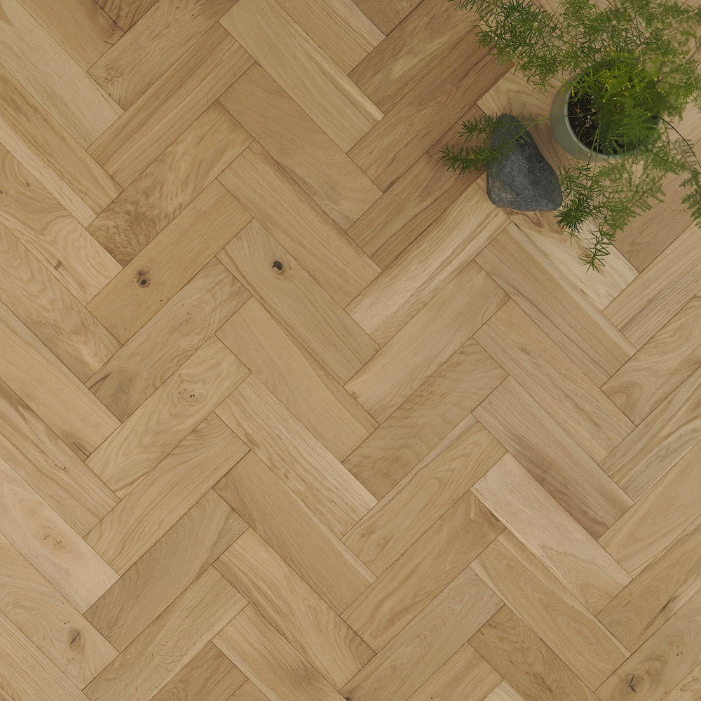 Lusso Novara Luxe Charm Herringbone Engineered Oak - (SAMPLE)