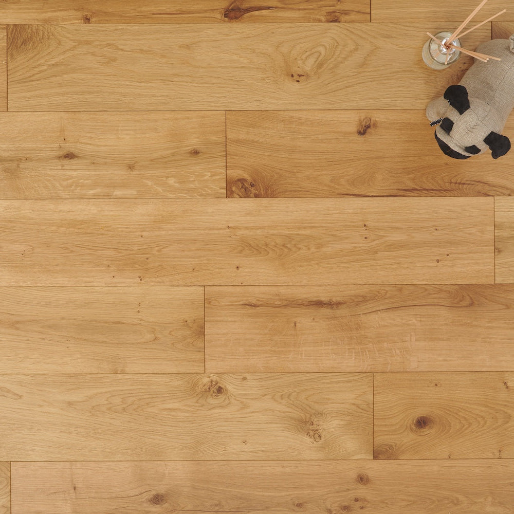 Lusso Novara Luxe Natural Brushed UV Oiled Oak Engineered Wood Flooring