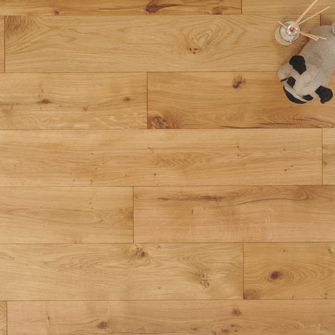 Lusso Novara Luxe Natural Brushed UV Oiled Oak Engineered Wood Flooring