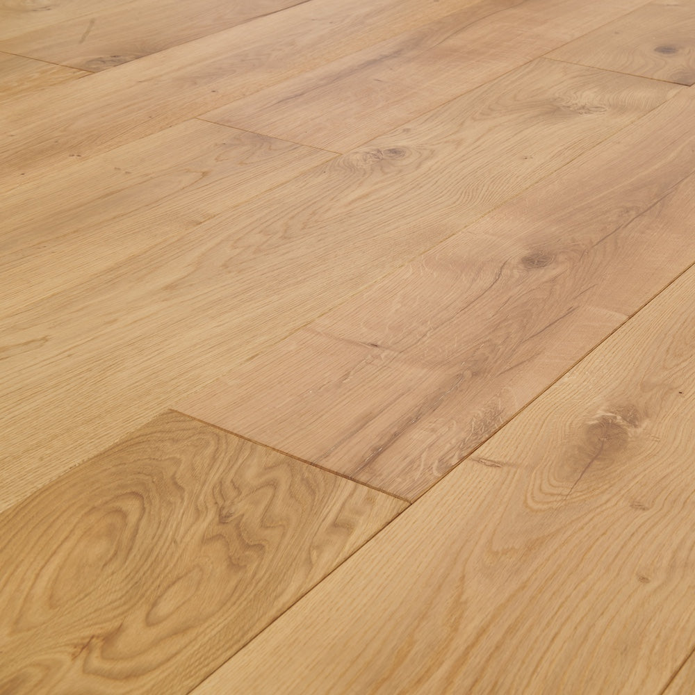 Lusso Novara Luxe Natural Brushed UV Oiled Oak Engineered Wood Flooring