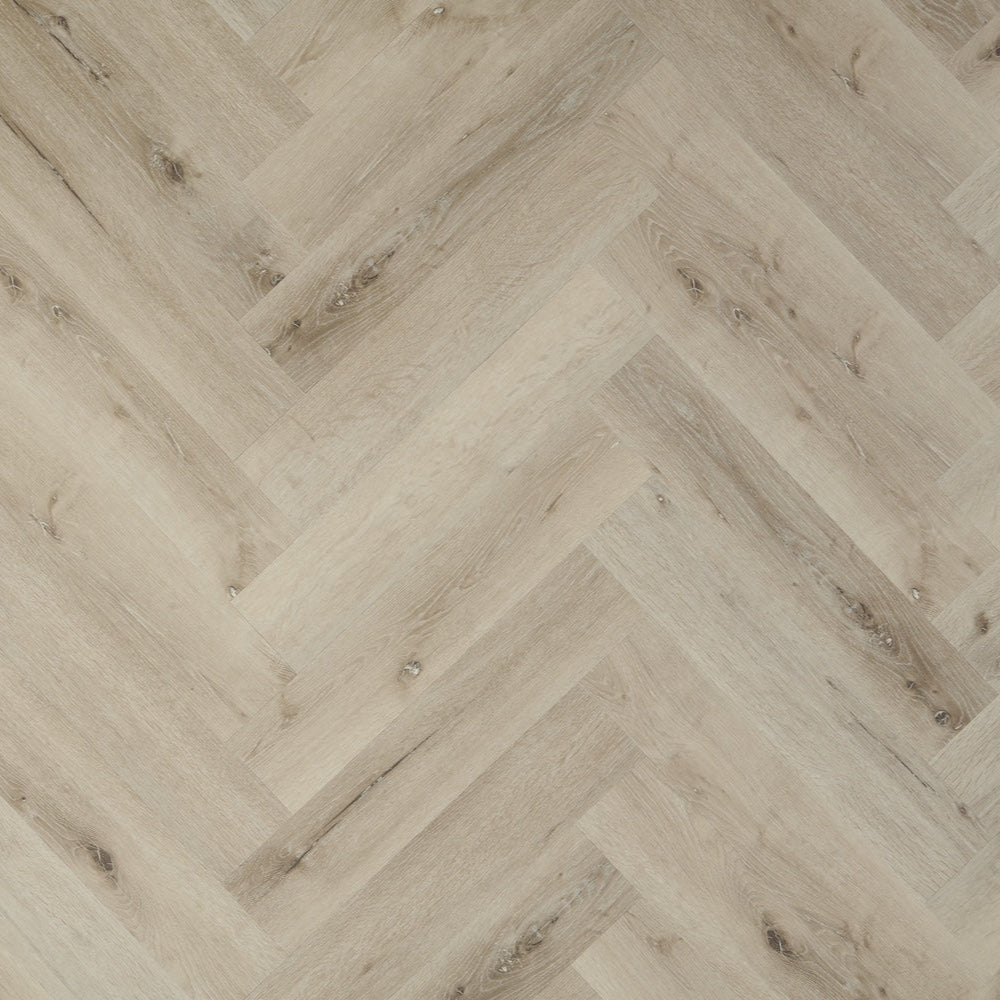 Lusso Portofino Herringbone Featured Spruce SPC Click Vinyl Flooring