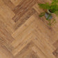 Lusso Flooring Portofino Herringbone Norwegian Oak Glue Down LVT Vinyl - (SAMPLE)