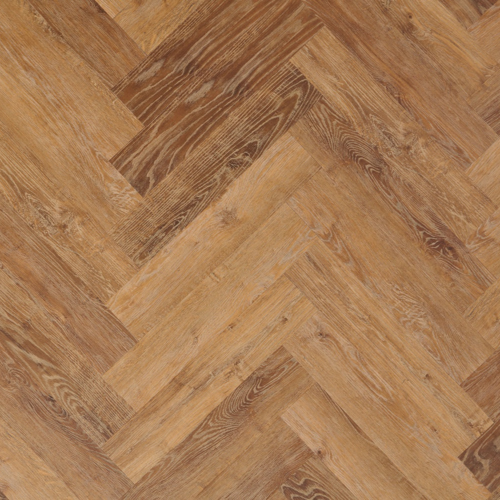 Lusso Portofino Herringbone Norwegian Oak SPC Click Vinyl Flooring